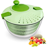 Vegetable Washing Dryer Fruit Washer for Drying Salad Greens Drainer Strainer Manual Lettuce Spinner