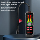 ZL73B Leak Detector 50-10000ppm Rechargeable Sound Alarm Combustible Flammable Natural Methane Liquefied Gas Analyzer