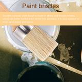 Chalk & Wax Paint Brush for Furniture - DIY Painting and Waxing Tool,Milk Paint,Stencils,Natural Bristles (4Pcs)
