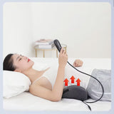 Electric Waist Massager - Lumbar Vibration Cushion for Pain Relief. Heating, Health Care, Relaxation, Traction Therapy. Airbag Back Body Massage