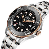 GUANQIN Mechanical Luxury 100M Waterproof Man watch Ceramics Bezel Luminous Sapphire glass Men's watches Stainless steel Watch