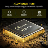 HK1 RBOX Android 12 TV 2GB RAM 16GB ROM Allwinner H618 Dual Wifi 2.4G/5G BT 4.0 Support HD 6K 3D Media Player Set Top BOX