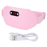 Women Menstrual Fast Heating Hot Compress 6 Gear Vibration Electric Heated Waist Massage Belt