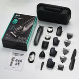 RESUXI 986 New6 in 1 Multifunctional Grooming Kit Clipper with Digital Display High Power Electric Shaver Nose Hair Trimmer