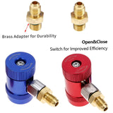 Quick-Professional Quick Couplers Air Conditioner Service Port Adapter Fit for R1234yf Refrigerants