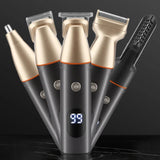 Resuxi LK-881 Waterproof Shaver Home Men's Multifunctional Electric Clipper Nose Hair Trimmer Set