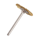 10 x Brass Wire Round Brushes Disc Pot Brush for Dremel 25MM