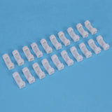 100Pcs Wire Fixing Clamp Clip Desktop Clear Up Holder Clamps Cable Clip Device USB Cord Clips Holder Organiser(White)