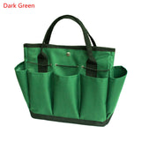 Portable 8 pocket Garden Tool Bag Multi Pocket Tote Garden Handle Tools Organizer Storage Bag Metal Parts Hardware Toolkit Bag