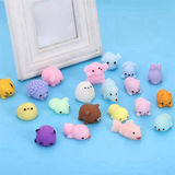 Squishy 24Pcs Party Favors for Kids, Mochi Toy Stress Reliever Anxiety Toys, Easter Basket Stuffers with Storage