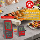 Smart Meat Digital Wireless Dual Probes Instant Read Magnetic Food Thermometer APP Control with Timing Alarm
