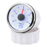 Auto Gauge 2" 52MM Voltmeter for Marine Boat Car 8-16V VOLTS with 7 Color Backlight IP67 Waterproof Volt Meter Indicator