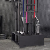Barbell Fit 2 inch or Stand Home Gym Sturdy Steel Weight Bar Holder for Dumbbell Handles Curl Bars Commercial
