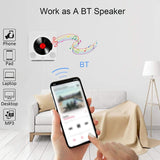 KC-909 Portable Speaker - Stereo Player with 3.5mm Headphone Jack, LED Screen, and Wall Mountable CD Music Player