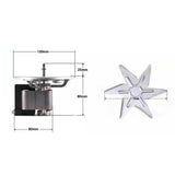 J238-15043 Insulated Dining Car Warming Electric Pellet Stove Exhaust Fan Disinfection Cabinet Oven Accessories