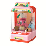 Mini Claw Machine For Kids - Arcade Claw Game Machine, 6 Mini Plush Toys,
