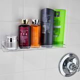 2 Pack Acrylic Floating Shees, 15 L x3.25inch W, Clear Bathroom Wall Shelf, Bookshees, Invisible Display for Office
