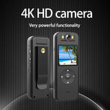 Ultra High Definition 4K Camera, Wireless WiFi Hotspot Law Enforcement Motorcycle Riding Recorder, Mini Sports Camera