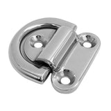 1PCS 316 Stainless Steel Dring Deck 6mm/8mm10mm Mirror Polish Marine Grade Folding Pad Eye Lashing Tie Down Cleat for Yacht Boat