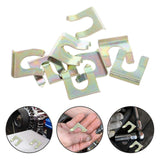 10PCS Iron U-Clip Clamp Brake Line Retainer Positioning Retaining Clip for Cars Trucks Motorcycles Brake Line Holder Fuel Line Positioning U-Clip