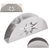 2X Paper Towel Holder Stainless Steel Napkin Holder Fanshaped Organizer Container Home Party Dining Table Decoration