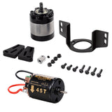 540 Brushed Motor 35T With 1:5 Reduction Gearbox For 1/14 Trailer 1/10 RC Car Crawler Axial SCX10 Traxxas TRX4 Replacement