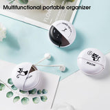 Round Earbud Organizer Soft Silicone Anti-loss Great Lovel Jewelry Earphone Cable Rotating Protective Case