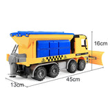 Friction Powered Snow Removal Plow Truck Construction Toy,Inertia Repair Car Toy, Engineering Vehicle,Toys For Children 2-6 Year
