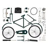 DIY Mini Alloy Bicycle Model Retro Simulation Metal Bike Assembling Educational Collection Toys For Children Gifts