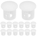 100pcs Screw Hole Plugs Screw Plastic Covers Furniture Hole Plug Assortment For Locking Hole Tube Furniture Cabinet White
