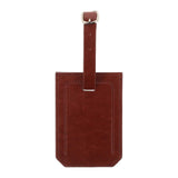 Pu Leather Business Card Holder Luggage Tags Bag Baggage Tag Travel Identifier Suitcase Labels Boarding Handbag Tag Id Hanging Identifier Brown