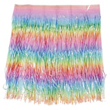 Foil Tinsel Fringe Table Skirts Disposable Table Skirts Rectangle Tables Curtains Backdrop For Wedding Floats Baby Shower Birthday Mardi Gras Party Pa
