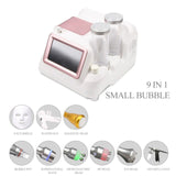 Hydrogen Oxygen Small Bubble RF Beauty Hydrafacial Machine Face Lifting Dermabrasion Device Skin Scrubber Facial Spa