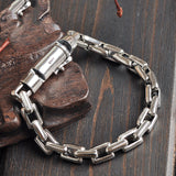 Vintage S925 Sterling Silver Chain Bracelet For Men And Women Couples