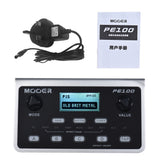 MOOER PE100 Portable Multi-Effects Processor - Guitar Effect Pedal with 39 Effects, 40 Drum Patterns, 10 Metronomes, Tap Tempo