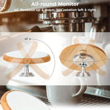 1pc Espresso Mirror, 360° Rotation Espresso Tools Flow Rate Observation Reflective Mirror With Magnetic Base