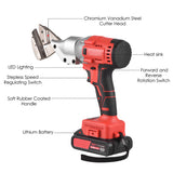 21V Electric Brushless Mini Cordless Tin Snips Scissor Metal Sheet Shear Cutter Scissors Stepless Speed Regulation Tool