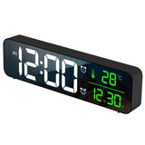 Table Digital Mirror Alarm Clock Watch For Bedrooms Snooze Function Electronic Desk Clocks