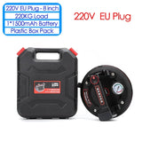 220KG Load 8-inch Electric Vacuum Suction Cup with Pressure Gauge - Heavy-Duty Hand Tool for Glass and Ceramic Tile Lifting. 1500mAh