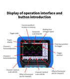 JDS3082A Digital Oscilloscope Handheld 500MSA/S 80MHz 2CH Digital Oscilloscope With 6000 Multimeter 100-240V