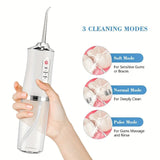 Wireless oral water portable and rechargeable home Vies irrigator, daily dental care, ideal gift