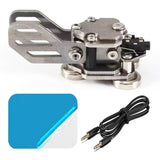 Mini Morse Key Double Paddle Code Keyer in Aluminium Alloy for Practise Beginner CW Telegraph Shortwave Radio