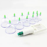 Medical Chinese Vacuum 12 Body Cupping Cups Healthy Kit Therapy Massage Portable