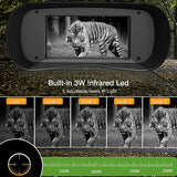 Night Vision Binoculars Device 1080P HD 850nm Infrared 5X Digital Zoom Telescope Goggles Outdoor Hunting Camping Full Dark 300m