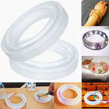4PCS Silicone Mould Mold Round For Curve Bangle Bracelet Jewelry Making DIY