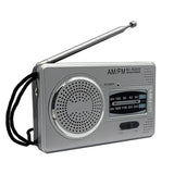 AM FM Player Dual Band HiFi Elder Battery Powered Pocket Pointer Radio 3.5mm Jack Built-in Speaker