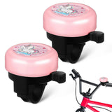 2 Pcs Bike Bell For Kids Bicycle Bell Unicorn Bike Bells For Kids Road Cycling Bell Metal Scooter Bells Bike Accessory For Kids Children