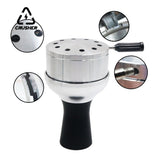 CRUSHER Arab Hookah Metal Bowl Set Charcoal Holder with Cover Heat Management System Chicha for Smoking Accessories