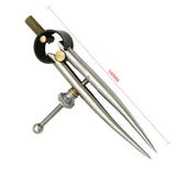 Professional Leather Spacing Gauge Stainless Steel Round Leg Handmade Leather Tool Scribing Gauge Effective Radius 0-75MM