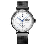 GUANQIN-Men's Automatic Mechanical Watch, Waterproof Men's Accessories, With Date Display And Power Reserve, Stainless Steel